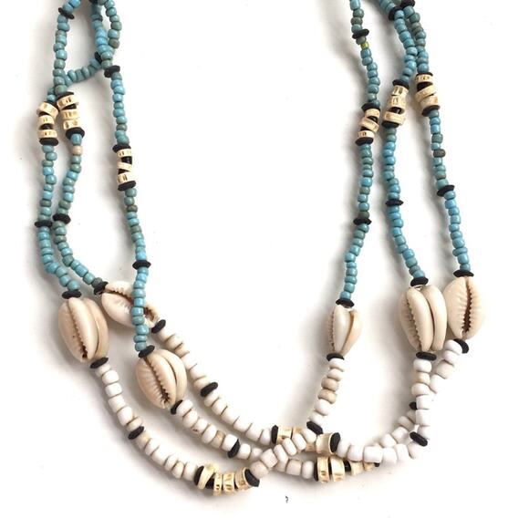 Necklace bundle of 2 Jewelry beaded summer boho - Picture 4 of 7